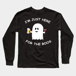 I'm just here for the boos Shirt Funny Halloween Tee Long Sleeve T-Shirt